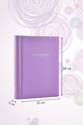 Arpan 3 x Self Adhesive Photo Albums Totaling 108 Sheets 216 Sides Padded Leather Style Finish in Purple - thumbnail 2