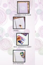 Arpan 3 x Self Adhesive Photo Albums Totaling 108 Sheets 216 Sides Padded Leather Style Finish in Purple - thumbnail 3
