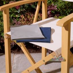 Rowlinsons Ascot Folding Directors Chair - Timber - L52.5 x W53.5 x H87 cm in Blue - thumbnail 8