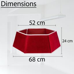 Shatchi 26.8Inch Christmas Tree Skirt Foldable Sequin Xmas Tree Stand Base Cover Collar Trunk Basket Ring for Tree Decorations in Red - Size: 1 Pack - thumbnail 4