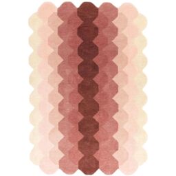 The Rug Shop UK Pink Handmade Wool Modern Abstract Easy To Clean Area Rug - Size: 160 cm x 230 cm - thumbnail 1