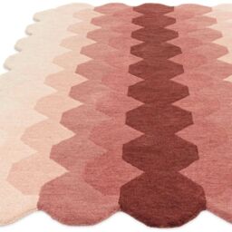 The Rug Shop UK Pink Handmade Wool Modern Abstract Easy To Clean Area Rug - Size: 160 cm x 230 cm - thumbnail 4