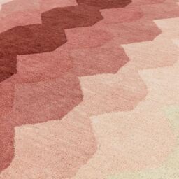 The Rug Shop UK Pink Handmade Wool Modern Abstract Easy To Clean Area Rug - Size: 160 cm x 230 cm - thumbnail 3