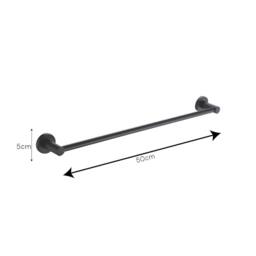 Showerdrape Modernity Black Steel Wall Mounted 4 Piece Bathroom Accessory Set - thumbnail 9