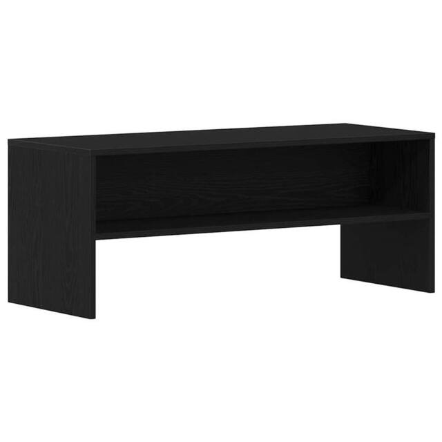 Berkfield Home TV Cabinet Black Oak 100x40x40 cm Engineered Wood - Size: 100 x 40 x 40 cm - image 1