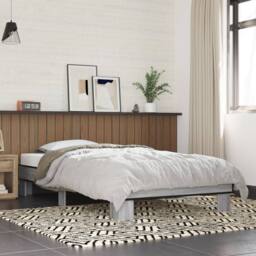 Berkfield Home Bed Frame without Mattress Grey Sonoma 100x200 cm - thumbnail 2