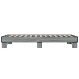 Berkfield Home Bed Frame without Mattress Grey Sonoma 100x200 cm - thumbnail 5