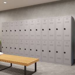 Phoenix Safe Company Personal Locker in Grey with Combination Locks, PL1230GGC, 121L - Size: 180 cm x 100 cm - thumbnail 7