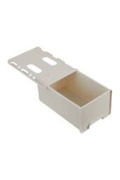 Living and Home Under Desk Hidden Drawer Storage Organiser Pull-out Storage Box in Off-White - thumbnail 4