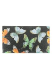Artsy Mats Watercolour Butterfly Indoor Outdoor Doormat in Black - Size: 40 cm x 70 cm - thumbnail 3