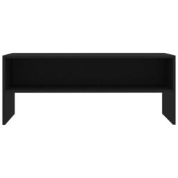 Berkfield Home TV Cabinet Black 100x40x40 cm Engineered Wood - Size: 100 x 40 x 40 cm - thumbnail 4