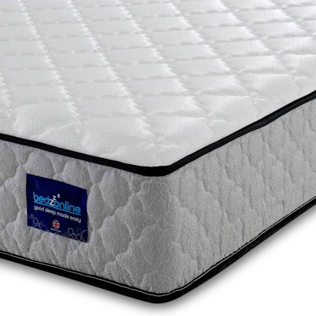 Bedzonline Diamond Memory Foam Spring Mattress, Premium Comfort - 5FT King Size in Grey - image 1