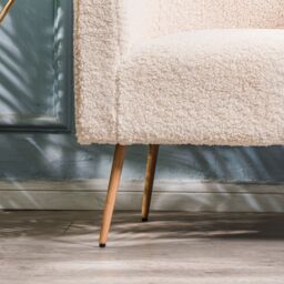 Nordlys Scandinavian Design Metal Leg Lounge Chair in Brown - thumbnail 3
