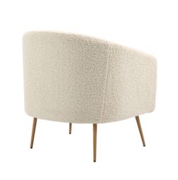 Nordlys Scandinavian Design Metal Leg Lounge Chair in Brown - thumbnail 7