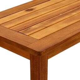 Berkfield Home Garden Console Table 80x35x75 cm Solid Acacia Wood in Brown - Size: 80 x 35 x 75 cm - thumbnail 6