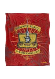 Warner Brothers Fantastic Beasts Officially Licensed Silky Touch Super Soft Throw Blanket 152 x 127 cm in White - thumbnail 1