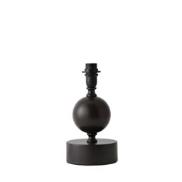 ValueLights Anthony Candlestick Metal Squat Ball Table Lamp Base in Brown - thumbnail 3