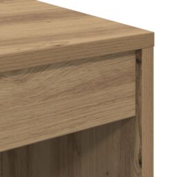 Berkfield Home Writing Desk Artisan oak Engineered wood 80 x 40 x 76 cm in Brown - thumbnail 7