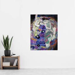"Artery8 The Virgin Maiden Colourful Painting Wall Art Print Gustav Klimt - Size: W18"" x H24""" - thumbnail 4