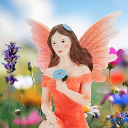 VFM e-Store Sitting Pink Glitter Fairy - Enchanted Garden - thumbnail 2