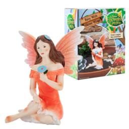 VFM e-Store Sitting Pink Glitter Fairy - Enchanted Garden
