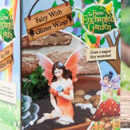 VFM e-Store Sitting Pink Glitter Fairy - Enchanted Garden - thumbnail 3