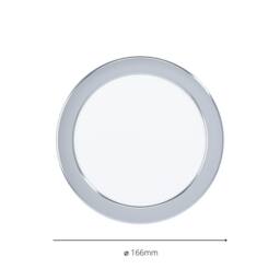 Eglo Fueva 5 Chrome Steel Recessed Light in Metallic Silver - thumbnail 3