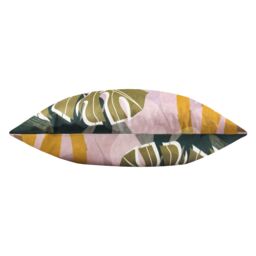 Furn Leafy Palm Rectangular Water & UV Resistant Outdoor Cushion in Light Pink - thumbnail 3