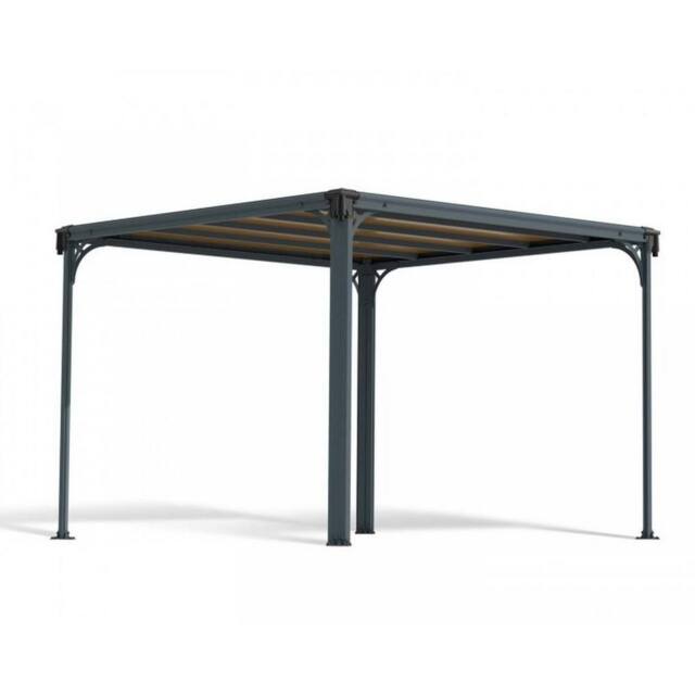 Palram Milano 3000 Garden Gazebo - Polycarbonate - L309 x W309 x H225 - Grey - image 1