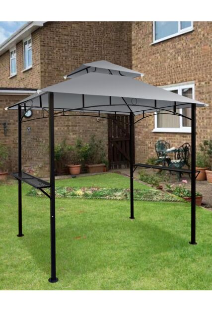 Groundlevel Premium Outdoor BBQ Gazebo in Grey - image 1