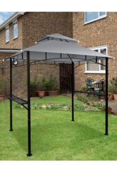 Groundlevel Premium Outdoor BBQ Gazebo in Grey