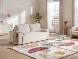 Vente-unique 2 - Door & 3 - Drawer MDF Sideboard - Beige & Gold - ELONARIA - thumbnail 9