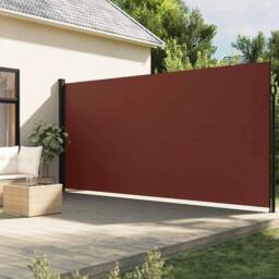 Berkfield Home Retractable Side Awning Brown 200x500 cm