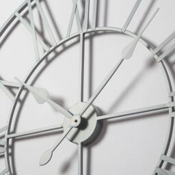 Home Garden Direct EOS - Skeleton Wall Clock with Roman Numerals - 80x80cm in Grey - Size: 80x80 cm - thumbnail 6