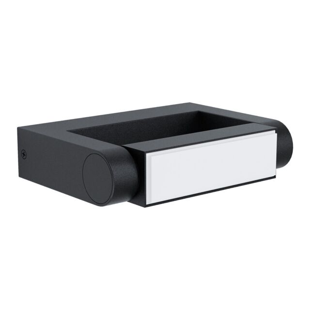 Loops IP44 Outdoor Wall Light Black Cast Aluminium 4.8W Built in LED Porch Lamp - image 1