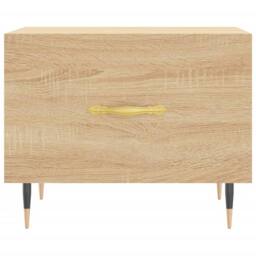 Berkfield Home Coffee Tables 2 pcs Sonoma Oak 50x50x40 cm Engineered Wood in Light Brown - Size: 50 x 50 x 40 cm - thumbnail 6