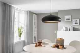 Loops Pendant Ceiling Light Modern Colour Black & Copper Coloured Steel Bulb E27 1x60W - thumbnail 3