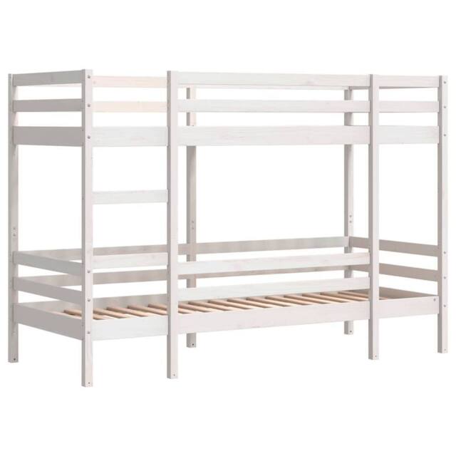 Berkfield Home Elegant Bunk Bed without Mattress White 75x190 cm Small Single So - image 1