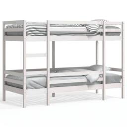 Berkfield Home Elegant Bunk Bed without Mattress White 75x190 cm Small Single So - thumbnail 3