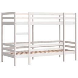 Berkfield Home Elegant Bunk Bed without Mattress White 75x190 cm Small Single So - thumbnail 1