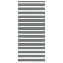 Berkfield Home Elegant Zebra Blind Dark Grey 110x200 cm Fabric Width 105.9 cm Po - thumbnail 2