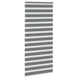Berkfield Home Elegant Zebra Blind Dark Grey 110x200 cm Fabric Width 105.9 cm Po - thumbnail 4