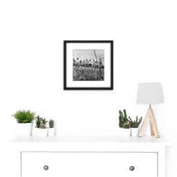 Artery8 Lunch Atop A Skyscraper New York 1932 Iconic Photo 8X8 Inch Square Wooden Framed Wall Art Print Picture with Mount in Black - thumbnail 2