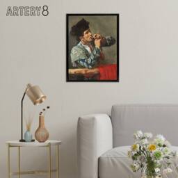 "Artery8 After the Bullfight Bullfighter Smoking Cassatt Framed Canvas Wall Art in Grey - Size: W12"" x H16""" - thumbnail 3