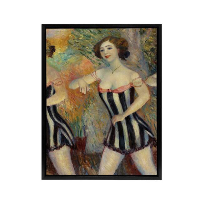 "Artery8 Pony Ballet Theater Dancer Glackens Framed Canvas Wall Art Print - Size: W18"" x H24""" - image 1