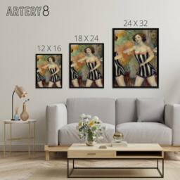"Artery8 Pony Ballet Theater Dancer Glackens Framed Canvas Wall Art Print - Size: W18"" x H24""" - thumbnail 4