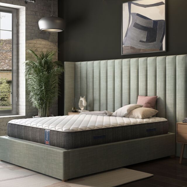 Aspire Pocket+ & Wool Mattress in a Box in White - Size: Small Single - image 1