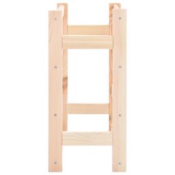 Berkfield Home Wine Rack for 16 Bottles Pinewood in Beige - thumbnail 3