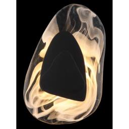 Netlighting Dorsey Integrated LED Wall Lamp Matt Black Clear Glass Shade LED 3000K - thumbnail 5
