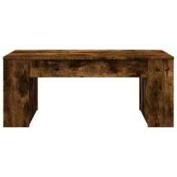 Berkfield Home Coffee Table Smoked Oak 102x55x42 cm Engineered Wood in Brown - Size: 102 x 55 x 42 cm - thumbnail 4